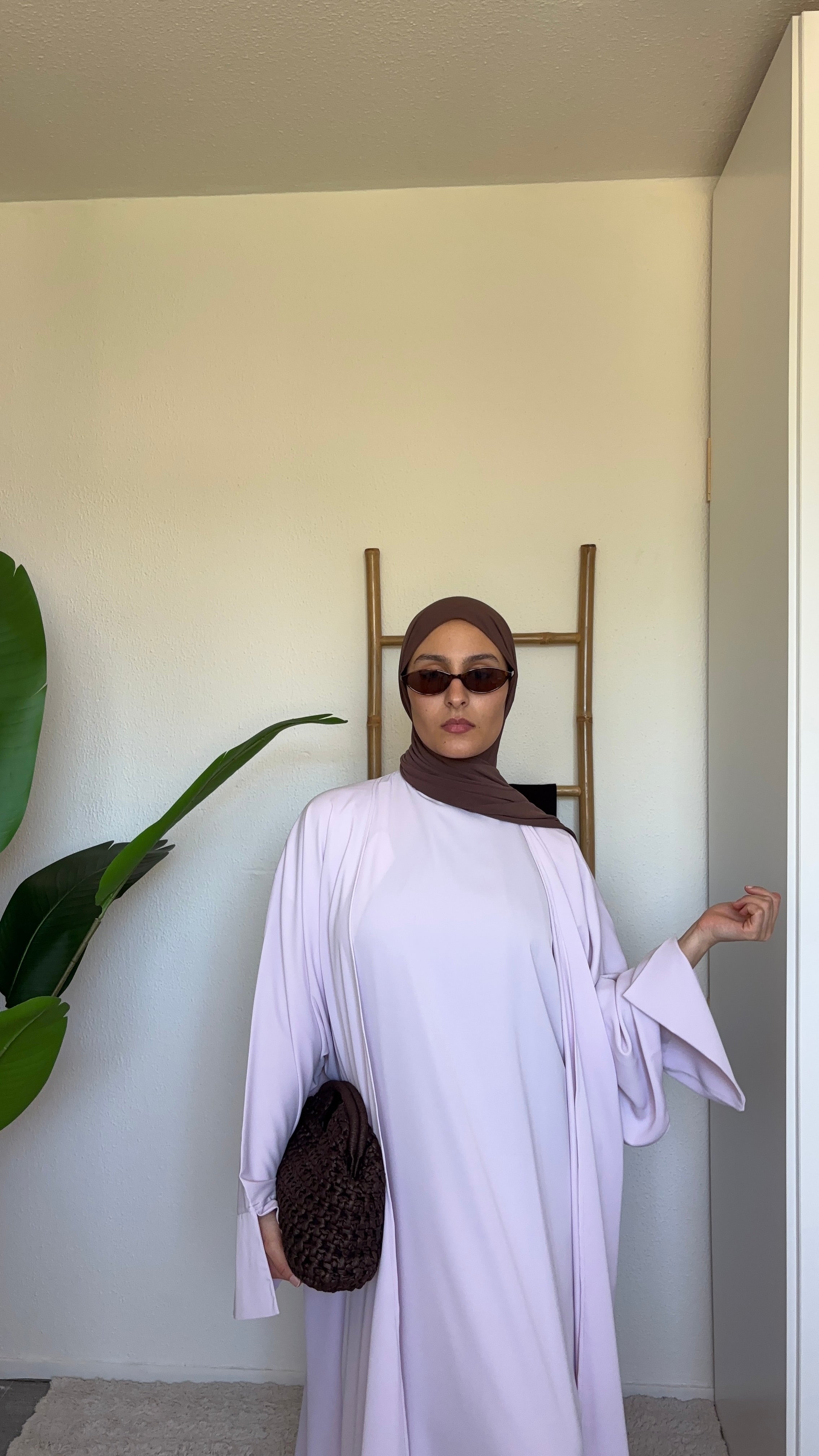 Blushy Lavender | 2 Piece Abaya