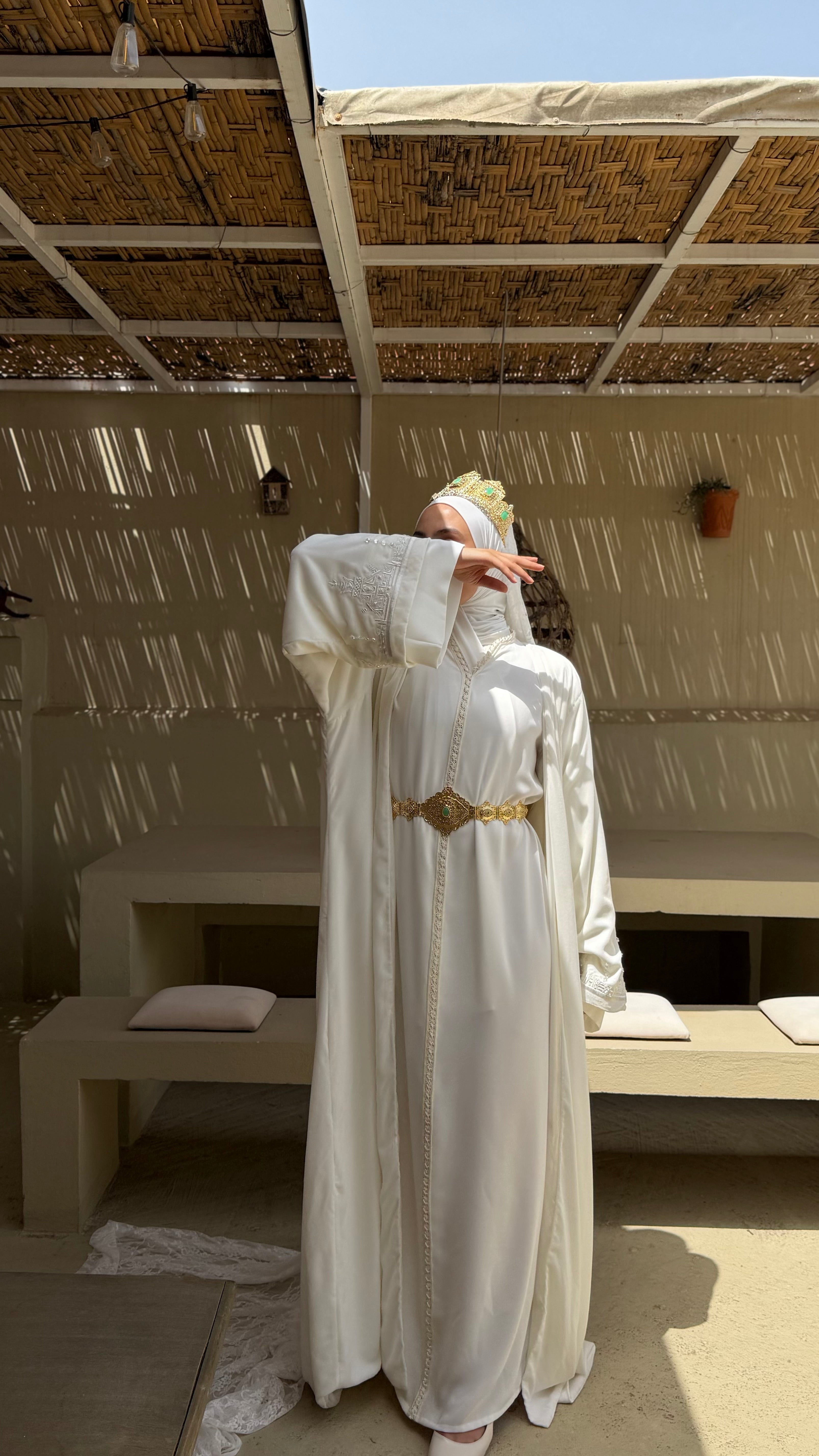 Off - White | Evening | Abaya + Caftan
